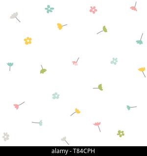 Modello a molla. Vector floral background senza giunture. Illustrazione Vettoriale