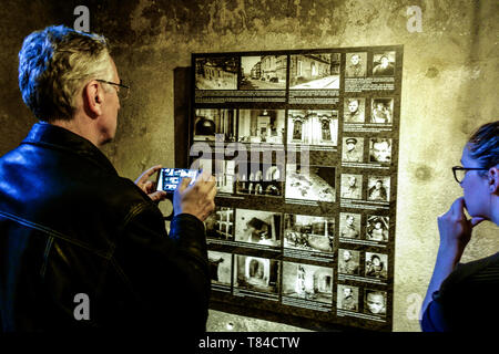 Cripta sotto la chiesa dei Santi Cirillo e Metodio l'ultimo nascondiglio di sette paracadutisti cecoslovacca che assassinò Heydrich, Praga Foto Stock