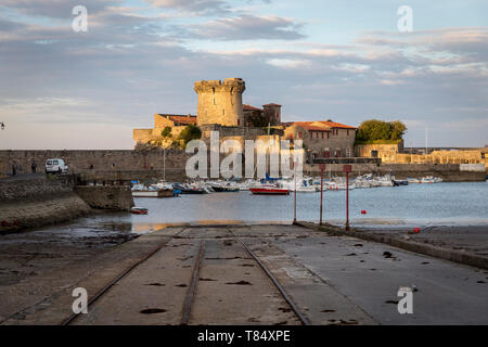 Socoa Fort di Ciboure, lungo le coste del Paese Basco. Foto Stock