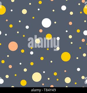 La Polka Dots seamless texture - vettore semplice sfondo. Illustrazione Vettoriale