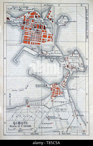 'Africa Orientale Italiana travel guide-book (1938 edition) Foto Stock