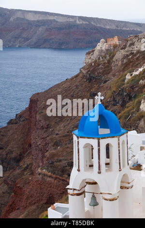 Pueblo de Oia, Isla de Santorini, Grecia Foto Stock