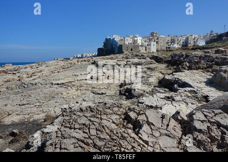 Carta da parati Polignano a mare, i luoghi più belli della Terra, Polignano a Mare, Italia Foto Stock