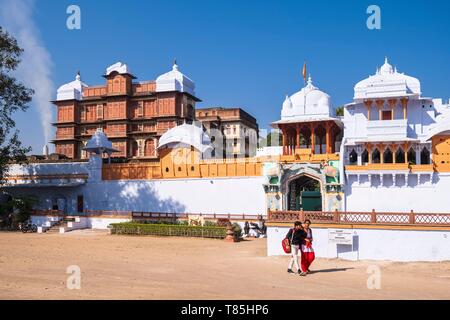 India Rajasthan, Kota, Garh Palace, fortezza del diciassettesimo secolo ospita il Rao Madho Singh Museum Foto Stock