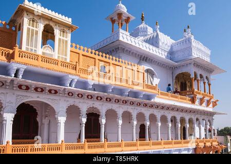 India Rajasthan, Kota, Garh Palace, fortezza del diciassettesimo secolo ospita il Rao Madho Singh Museum Foto Stock