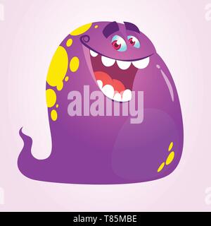 Cool cartoon monster. Illustrazione Vettoriale. Halloween character design Illustrazione Vettoriale