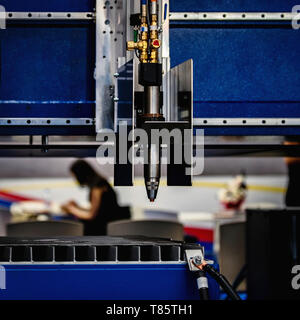Macchine taglio laser Foto Stock