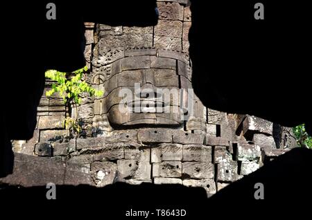 Cambogia, Preah Vihear provincia, tempio di Preah Khan di Kampong Svay o Prasat Bakan, datata 11 secolo, costruito da Suryavarman II e restaurato da Jayavarman VII Foto Stock