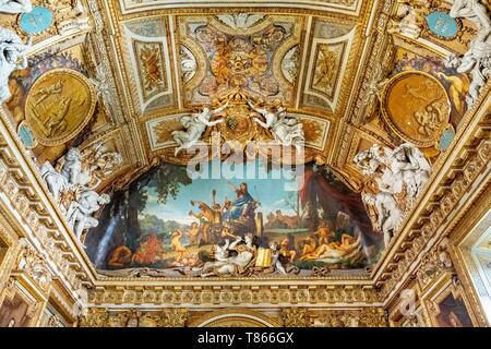Francia, Parigi, il museo del Louvre, la galleria di Apollo Foto Stock