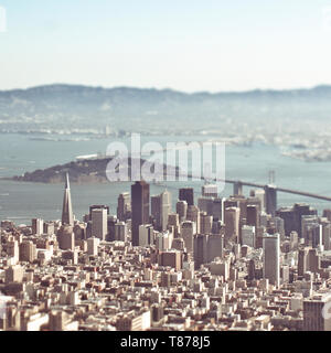 Vista aerea di San Franciso Foto Stock