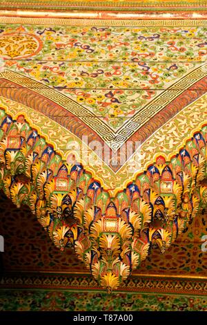 Il Marocco, Medio Atlante, Fes, Città Imperiale, Fes el Bali District, medina elencati come patrimonio mondiale dall' UNESCO, Moqri (Mokri) palace Foto Stock