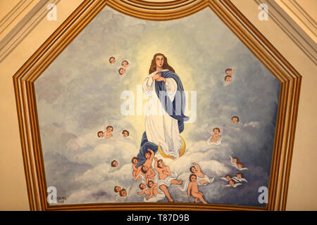 Assomption de la Vierge. Eglise Saint-André. Dommancy. / L'Assunzione della Vergine Maria in Cielo. La Chiesa di S. Andrea. Domancy. Foto Stock