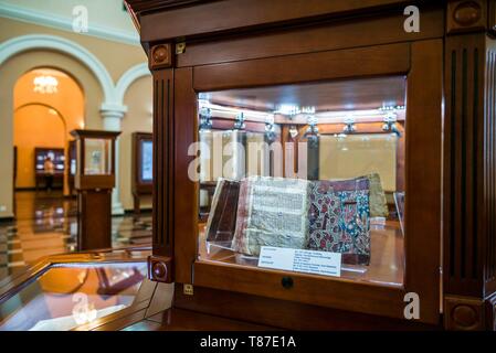 Armenia, Yerevan, libreria Matenadaran, rari manoscritti in lingua armena Foto Stock