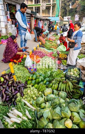 India, Nagaland, Kohima, mercato Foto Stock