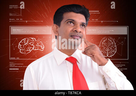 Cervello umano il concetto di sviluppo Foto Stock