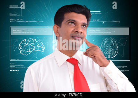 Cervello umano il concetto di sviluppo Foto Stock