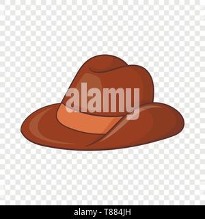 Australia cappello da cowboy icona, stile cartoon Illustrazione Vettoriale