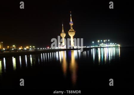 Kuwait torre faro Foto Stock