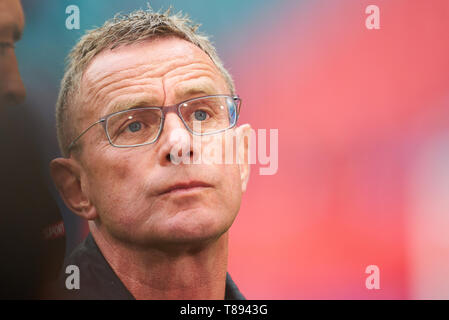 Ralf RANGNICK, RB Leipzig team manager, pullman, half-size, ritratto, RB LEIPZIG - FC Bayern Monaco 0-0 - DFL REGOLAMENTI VIETANO QUALSIASI USO DI FOTOGRAFIE come sequenze di immagini e/o quasi-VIDEO - 1.della Lega calcio tedesca , Leipzig, Germania, 11 maggio 2019 la stagione 2018/2019, giornata 33, FCB, Red Bull, München © Peter Schatz / Alamy Live News Foto Stock