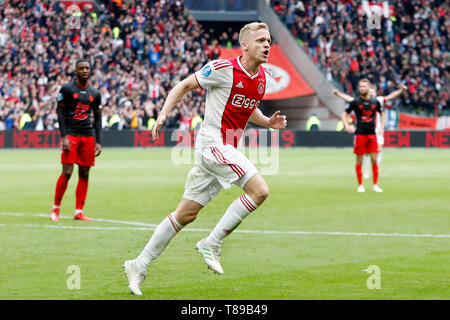 Amsterdam, Paesi Bassi. Il 12 maggio 2019. Eredivisie, Johan Cruijffarena, stagione 2018 / 2019, durante il gioco Ajax - FC Utrecht Credito: Pro scatti/Alamy Live News Foto Stock