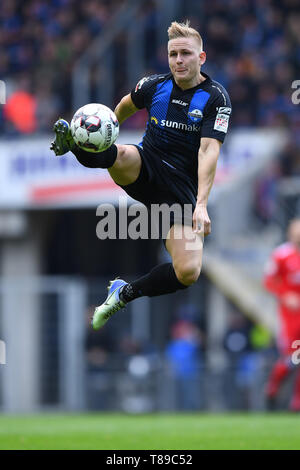 Paderborn, Germania. Il 12 maggio 2019. Kai Proeger (SC Paderborn). GES/Soccer/Seconda Bundesliga: SC Paderborn - Hamburger SC, 12.05.2019 Calcetto: seconda lega: SC Paderborn vs HSV Amburgo Amburgo Amburgo, Paderborn, 12 Maggio 2019 | Utilizzo di credito in tutto il mondo: dpa/Alamy Live News Foto Stock