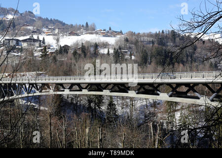 Pont de contournement. Saint-Gervais-les-Bains. Foto Stock