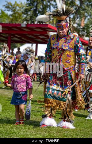 Stati Uniti, Nord Dakota, Bismarck, intertribal annuale powwow Foto Stock