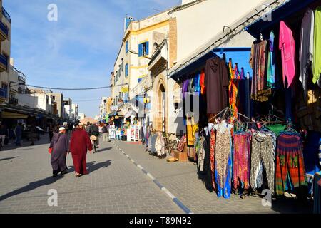 Il Marocco, Mogador, Marrakesh Safi regione, Essaouira, elencato come patrimonio mondiale dall UNESCO, il medina Foto Stock