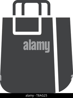 Shopping bag icona Modificabile- shopping bag icona per sito web e le applicazioni per dispositivi mobili. Illustrazione Vettoriale