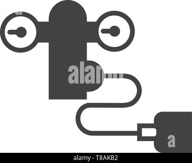 Serbatoio aria icona. vettore simbolo segno Illustrazione Vettoriale
