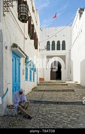 Il Marocco, Tangeri Tetouan regione, Tangeri, la città vecchia (medina), Kasbah, Dar El Makhzen o Sultan Palace, Kasbah Museo delle culture del Mediterraneo Foto Stock