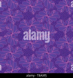 Floral seamless pattern. Il design morbido. Infinite texture per imballaggio, tessili, carta. Illustrazione Vettoriale