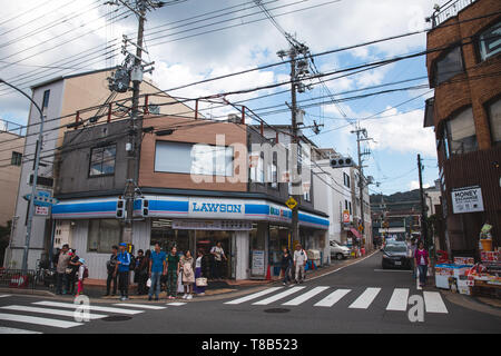 Kyoto,Giappone - Ott,14,2018:street a Kyoto in Giappone,kyoto è una famosa città di viaggio in tutto il mondo. Foto Stock