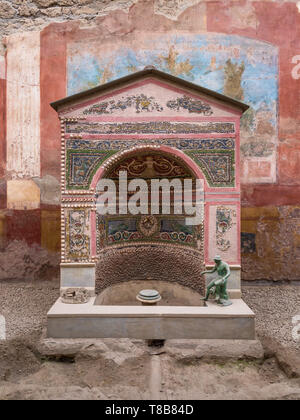 Casa della piccola fontana, Pompei, Italia Foto Stock