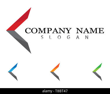 Frecce illustrazione vettoriale Logo icona del modello di progettazione Foto Stock