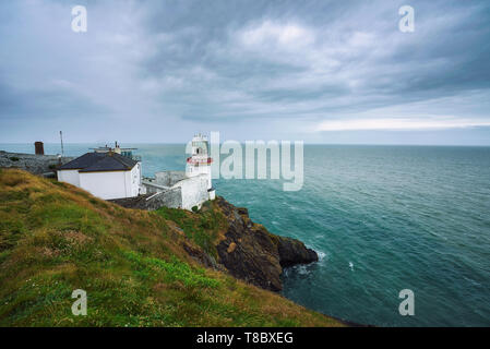 Wicklow faro di Wicklow, Irlanda Foto Stock