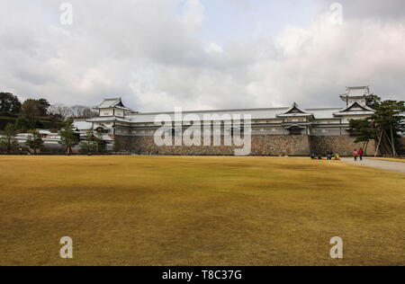 Il Castello di Kanazawa a Kanazawa, Ishikawa Prefettura, Giappone Foto Stock