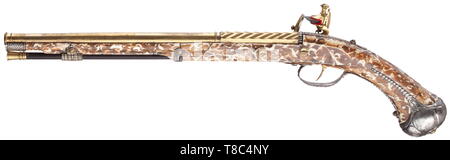 Piccole armi, pistole, flintlock pistola, Additional-Rights-Clearance-Info-Not-Available Foto Stock