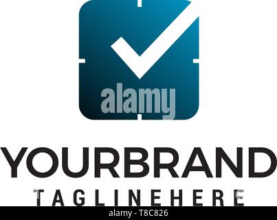 Piazza orologio logo design concept vettore modello Illustrazione Vettoriale