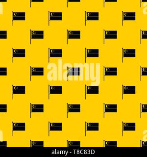 Bandiera di Singapore vettore di pattern Illustrazione Vettoriale