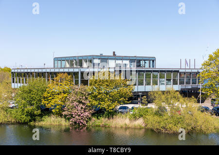 La Langelinie Pavilion (progettata da Eva & Nils Koppel, 1958) a Kastellet, molla; Copenhagen, Danimarca Foto Stock