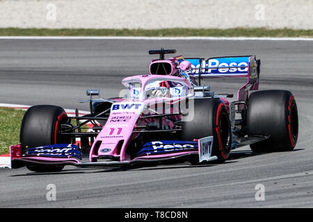 F1 nel Gran Premio di Spagna. Barcellona 9-12 maggio 2019. Sergio Perez, driver Racing punto. Foto Stock