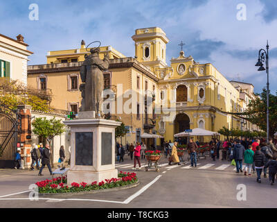 Piazza Tasso a Sorrento, Italia Foto Stock