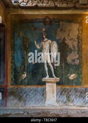 Affresco nella Casa di Venere nel guscio, Pompei, Italia Foto Stock