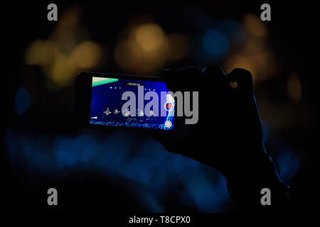 Daryl hall e john avena live arena di Manchester Aprile 2019 Foto Stock