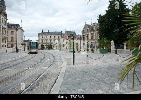 Orleans, tranvia, 2012-07-10 °B Cathedrale (3) Foto Stock