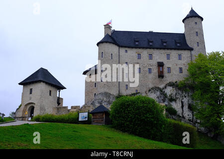 Zamek Bobolice Polonia Foto Stock