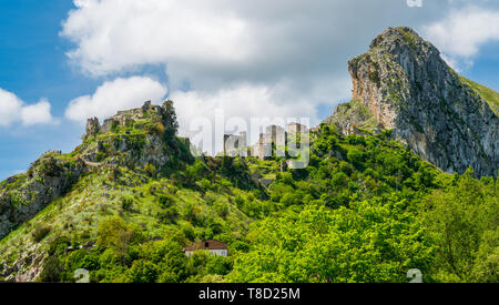 San Severino, villaggio abbandonato nei pressi di Centola. Campania Italia meridionale. Foto Stock