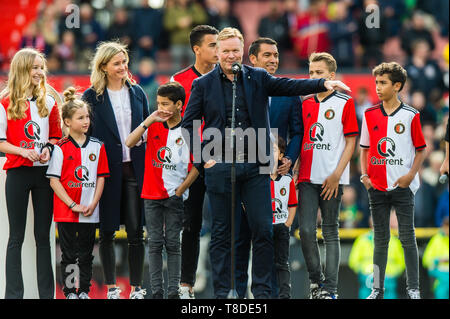 12 maggio 2019 a Rotterdam, Olanda Calcio Eredivisie olandese Feyenoord v ADO Den Haag Ronald Koeman Foto Stock