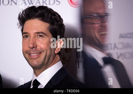 David Schwimmer nella sala stampa della Virgin Media TV BAFTA awards, tenutasi presso la Royal Festival Hall di Londra. Foto Stock